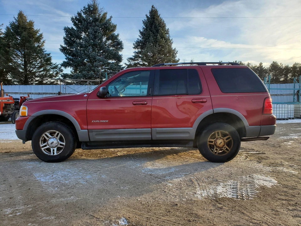 Motor de ventana eléctrica delantera izquierda con regulador (lado del conductor) Ford Explorer 2002-2004 Foto 2 de 4