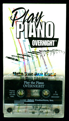Patty Carlson - Play Piano Overnight - NEW VHS & Cassette - 45 Minutes