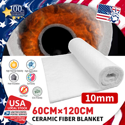 white Thick 0.4 inch Ceramic Fiber Insulation Ideal for Forges, Forge, Foundry