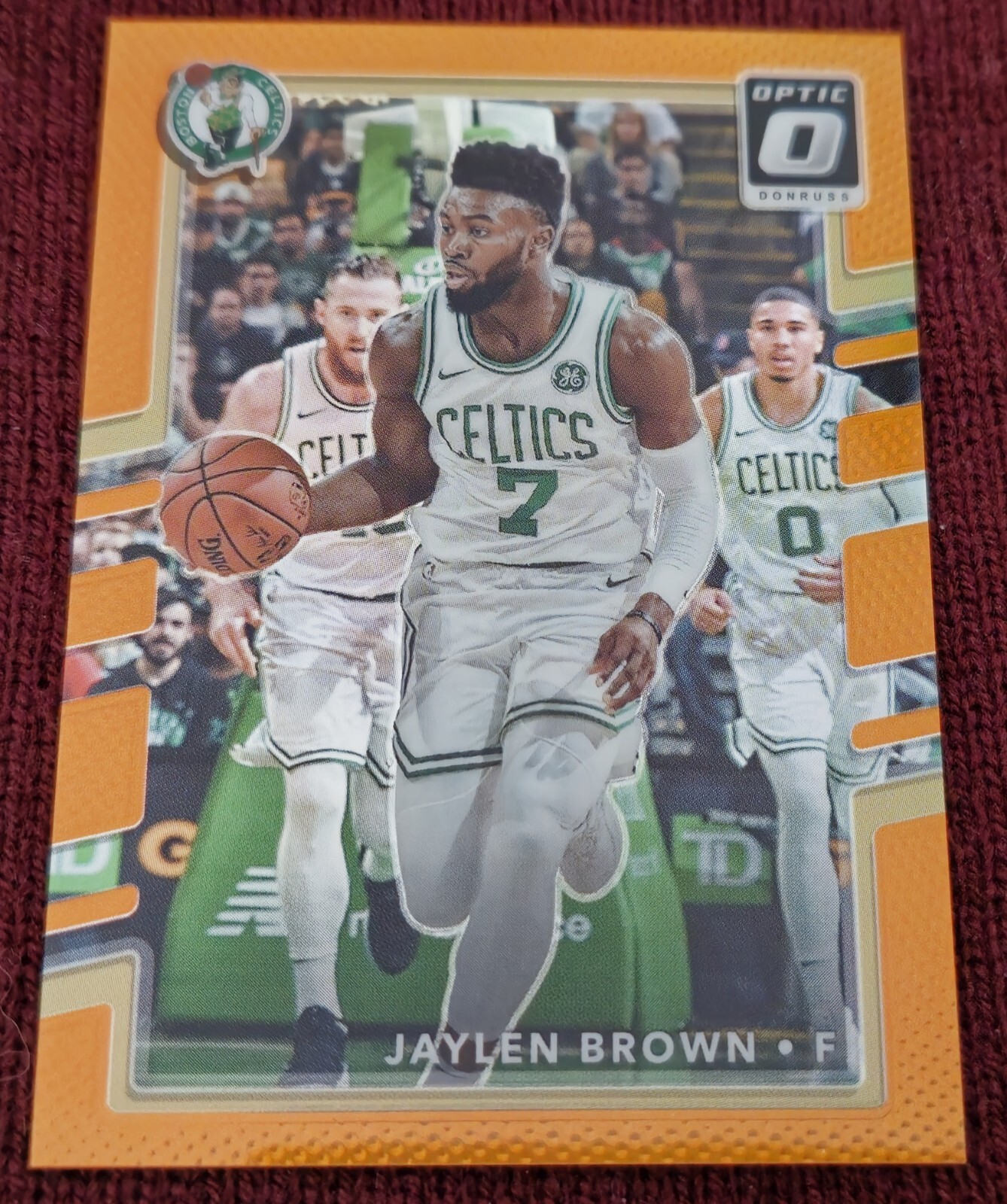 2017-18 Panini Optic Basketball Purple Orange Prizm Jaylen Brown Boston Celtics
