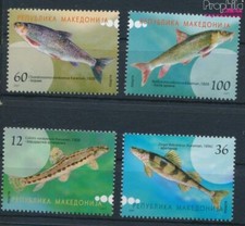 Briefmarken Makedonien 2007 Mi 421-424 postfrisch Fische (10256583