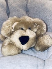 9  ANIMAL ALLEY DOG PLUSH STUFFED ANIMAL TOYSRUS TOY DOLL BROWN CUTE SMALL