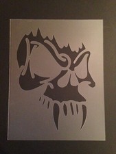 Skull 6 Stencil 10mm or 7mm Thick, skulls, halloween, Crafts, Airbrushing 