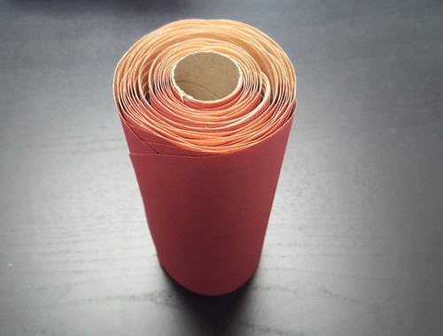 Rollo de disco de lijado de arena 3M rojo 400 para espalda pegajosa DA - Imagen 2 de 2