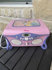 Disney Princess CD Player and Jewellery Box Tested In Working Condition Vintage