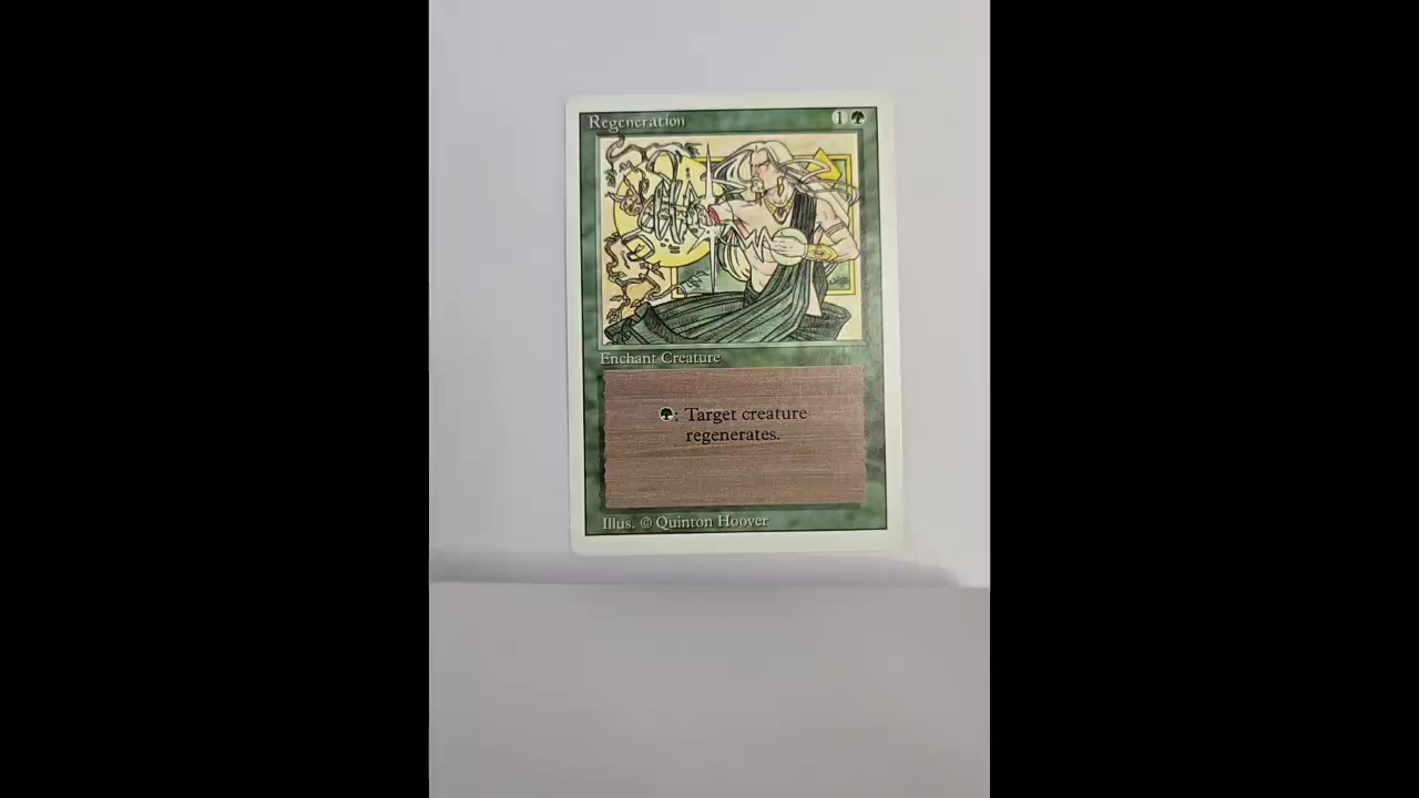 Regeneration Common Revised Edition Magic: The Gathering Lightly Played