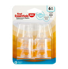 First Essentials Silicone Nipples, Fast Flow, 6 Ct
