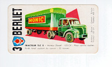 BERLIET TRAKTOR TLC 8 7 Familien Auto 2 Scans Karte gebraucht gut