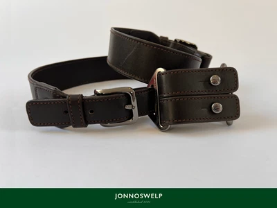 Cinturón de cuero estilo ecuestre con doble hebilla Holland & Holland PVP £350 - Talla XL - Imagen 1 de 4