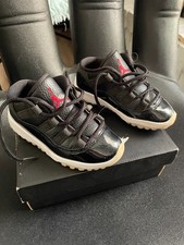 Nike Air Jordan 11 Low 72-10 Black White Kids Toddler Size 9C