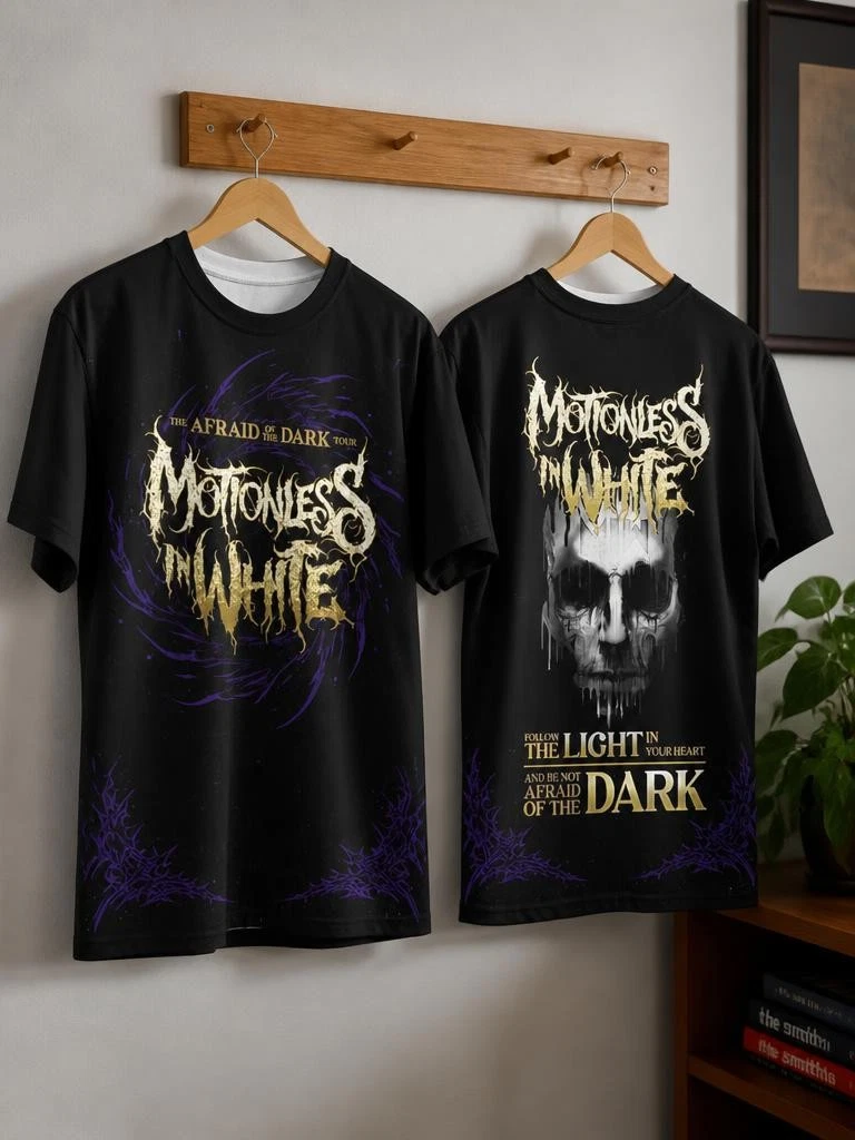 Motionless In White The Afraid Of The Dark Tour 3D Shirt