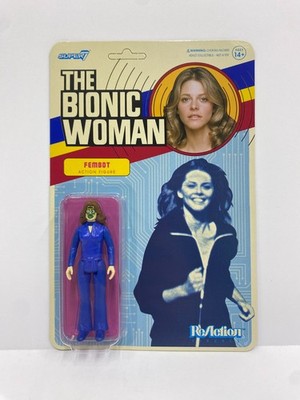 SUPER7 THE BIONIC WOMAN FEMBOT REACTION ACTION FIGURE NEW