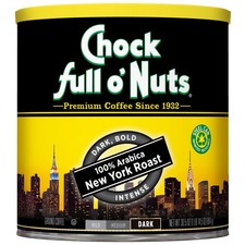 Chock Full o' Nuts New York Roast Ground Coffee 30.5 Ounce Pack of 1