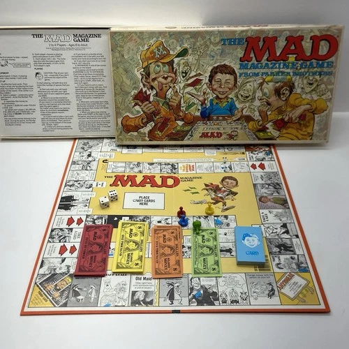 Vintage The Mad Magazine Game From Parker Brothers Board Game Complete