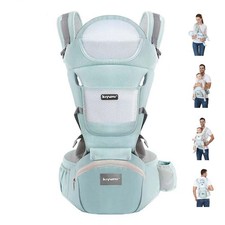 6 in1 Baby Carrier Newborn to Toddler with Head Support and Breathable Mesh
