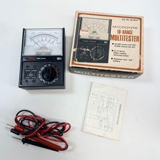 Vintage Micronta Radio Shack 22-201U Analog Multimeter 18 Range Multitester