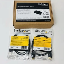 StarTech 2-Port HDMI Video Splitter 4K 60 Hz ST12HD202 Brand New Open Box