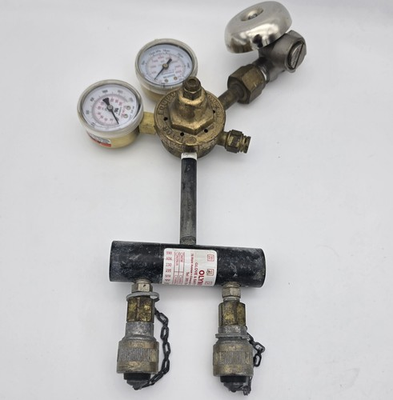 #ad Victor Gas Regulator w Audible Low Pressure Alarm Breathing Air Manifold $98.94