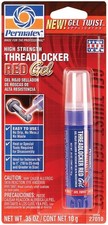 Permatex 27010-6PK High Strength Threadlocker Red Gel Twist, 10 g Pack of 6 