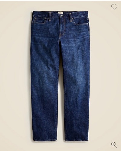 J Crew Classic Relaxed jean in One Year wash 33x32