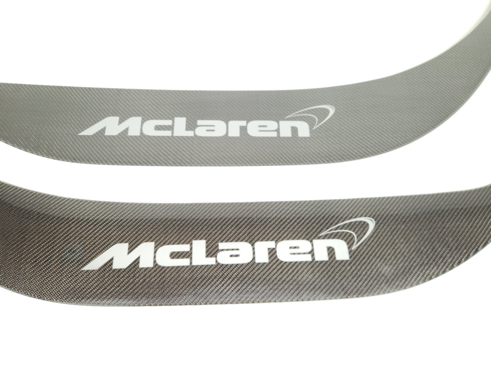 2012-2014 MCLAREN MP4-12C CARBON FIBER DOOR SCUFF PLATE TRIM COVER PANEL SET OEM