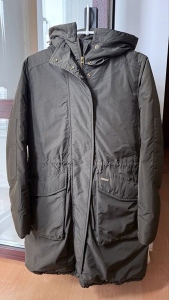 Women Woolrich Parka Olive Fabric 40