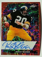 2026 Leaf Metal Rocky Bleier Auto Autograph Scope Orange On Card #d 1/6