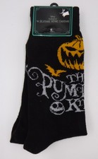 Nightmare Before Christmas Crew Socks Pumpkin King Disney Men's 6-12