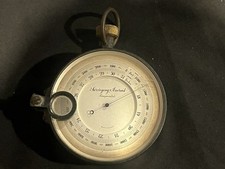 Antique Surveying Aneroid Compensated Barometer - Made in  ENGLAND