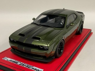 1/18 AUTOart Dodge Challenger SRT Gefängnis Pause F8 Grün Custom Basis 71761