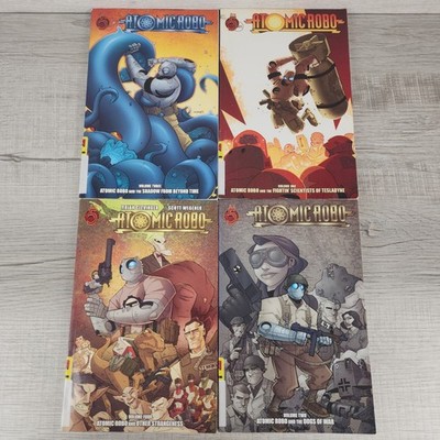 Atomic Robo Volumes 1-4 Lot Brian Clevinger Scott Wegener Red 5 Comics TPB