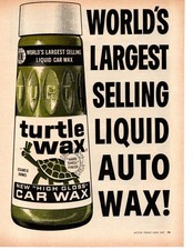 1967 TURTLE WAX ~ ORIGINAL PRINT AD