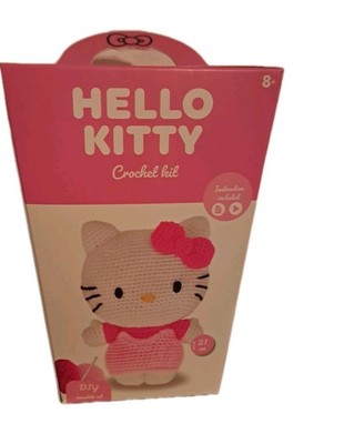 Hello Kitty / Kuromi Häkelset   DIY Crochet Kit   Amigurumi   21 cm