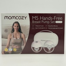 Momcozy M5 Portable Hands-Free Breast Pump Double Pumps Set BPA Free 3 Modes New