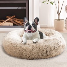 Calming Dog Bed Medium Size Dog, Anti-Anxiety Donut Medium Pet Bed, 27 inches...