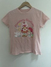 Strawberry Shortcake Women's Cute Graphic 100 Cotton Short Sleeve Shirt Pink S