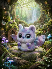Hatchimals Alive Mystery Hatch Pufficorn Iridescent Wing Purple Pink