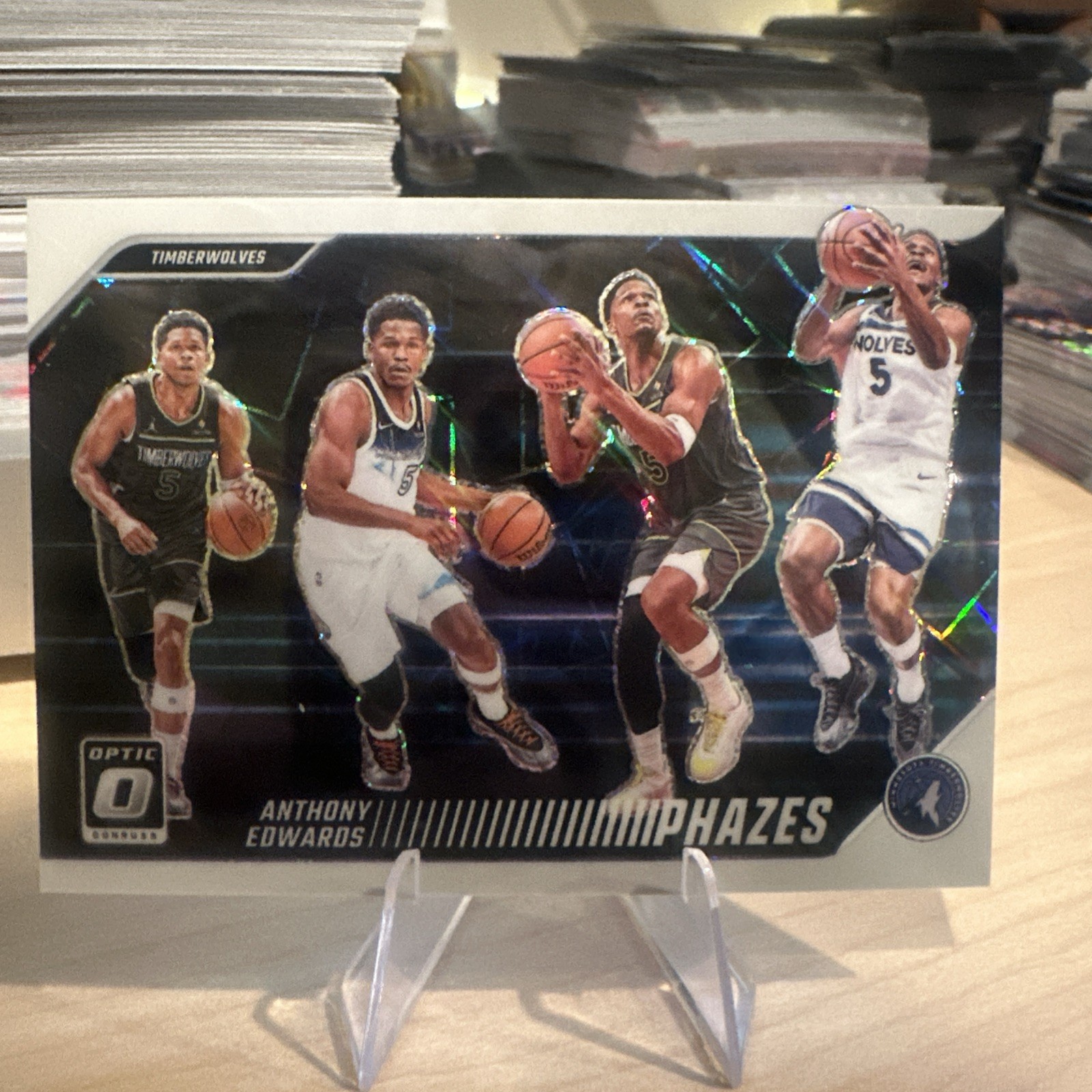 🔥  2024-25 Donruss Optic PHAZES Anthony Edwards SSP Case Hit #10