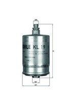Mahle Kraftstofffilter KL 19