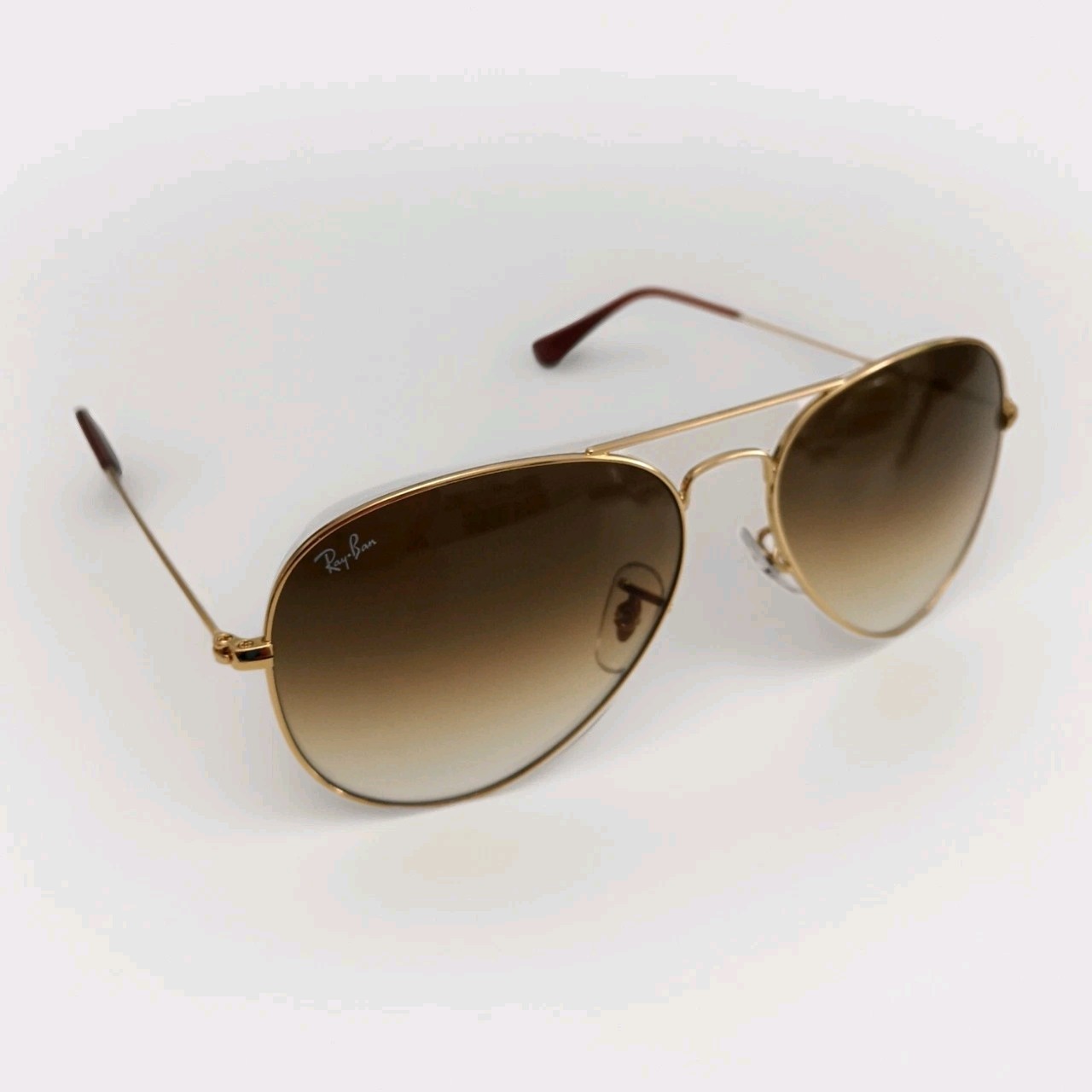 Ray-Ban Designer Sunglasses Aviator Brown Gradient Gold RB3025 001/51 58mm New - Image 7
