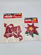 Vintage Sewing Christmas Felt Appliques Press-On NOS Walco Bronx NY USA