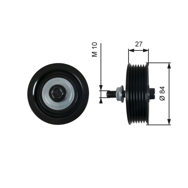 V-belt pulley Metal T36602 GATES for TOYOTA YARIS/VITZ - Image 3