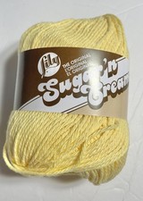 SUGAR  N CREAM COTTON YARN. 1pk. 4oz. YELLOW. ICombine Shipping. READ DET