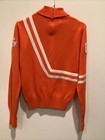 Girls Varsity Vintage Cheerleader Sweater Karen Orange High School 1990S — photo 2