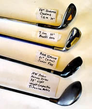 Choose: NW Junior Driver, RAM GForce F.D., Maxfli 7 Iron Cleveland 58° Sandwedge