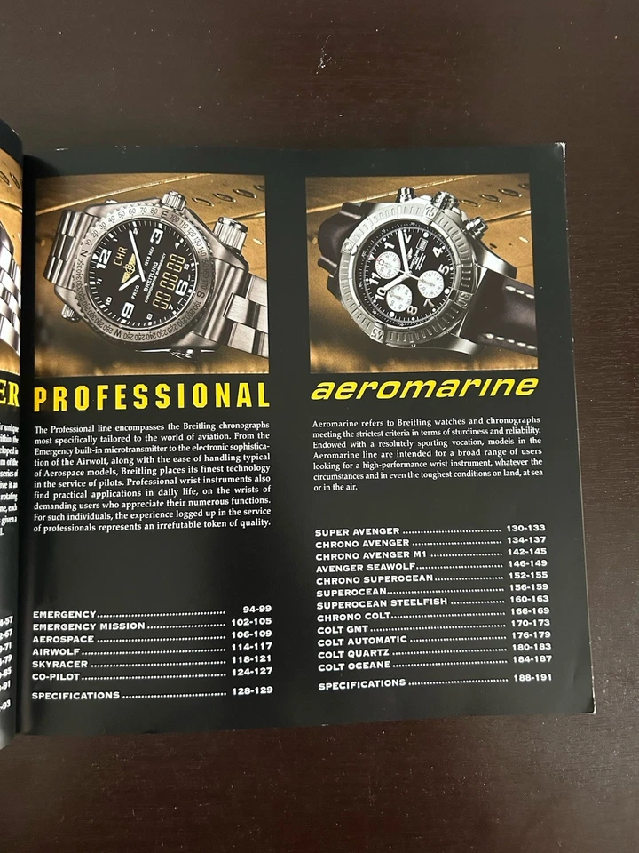 ПОДЛИННЫЙ BREITLING 1884 ИНСТРУМЕНТ ДЛЯ ПРОФЕССИОНАЛОВ КАТАЛОГ ХРОНОЛОГ 2006 - Изображение 2 из 4