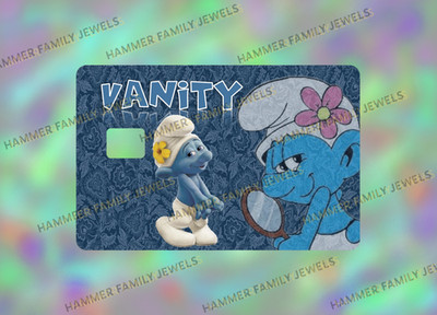 SMURFS Fan Art Card Decal *
