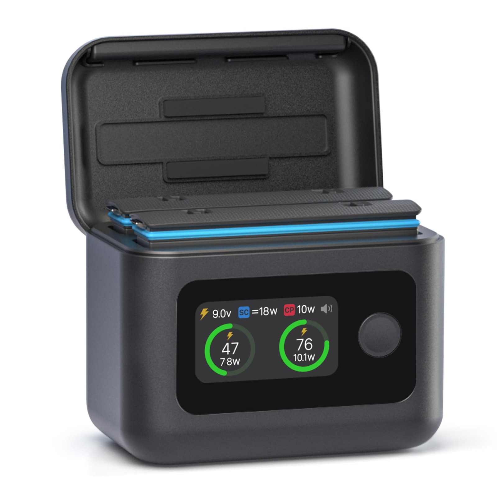 Intelligent 5‑in‑1 Battery Charger for Insta360 X5 Batteries – 27W Dual Chann...