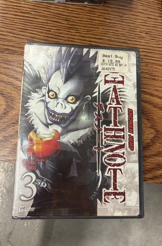 Death Note: Volume 3 (DVD, 2006) Funimation Original And Uncut Brand New Sealed