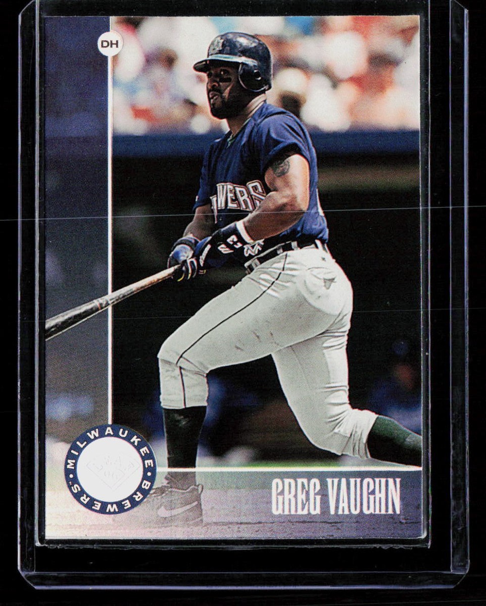 メジャーリーグ　カード　Greg Vaughn Greg Vaughn autographed Baseball Card (Milwaukee Brewers JZ